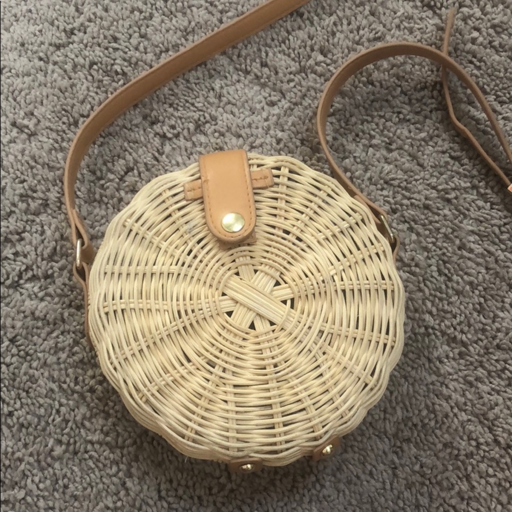 Straw round bag!